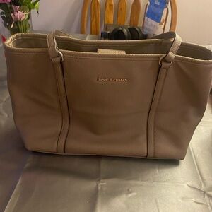Dana Buchman Tan Structured Tote‎ Bag with Leather Texture